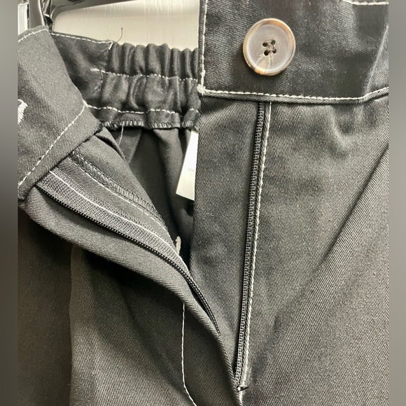 Wide Leg Cargo Pant - Black - Picture 4 of 12